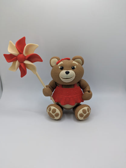 Teddy Bears w/Pinwheel